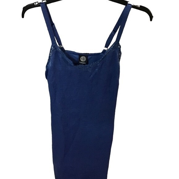 Spaghetti Strung Summer Flowy Boho Relaxed Fit Bobeau Maxi Dress Blue Size XS - Picture 5 of 12